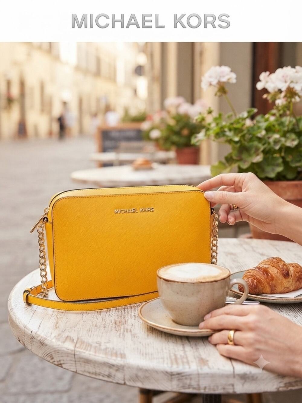 Michael Kors Vibrant Yellow Crossbody Bag